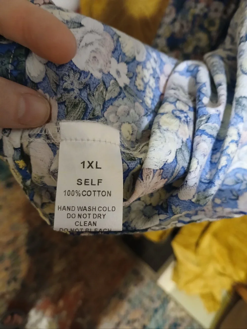 Cotton Floral 1XL Dress - Picture 3 of 10